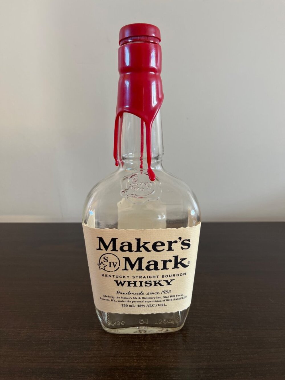 Maker's Mark Kentucky Straight Bourbon Whisky Empty Bottle 750ml